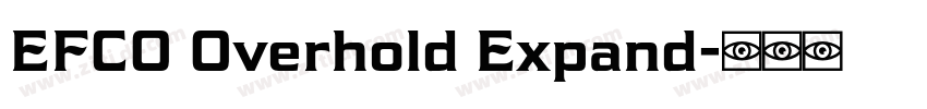 EFCO Overhold Expand字体转换